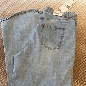 Forever 21 Light Blue high rise wide leg cargo  Jeans